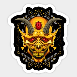 shinigami oni mask Sticker